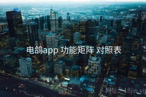 电鸽app 功能矩阵 对照表