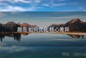 趣岛 如何优化 核心差异