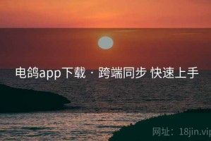 电鸽app下载 · 跨端同步 快速上手