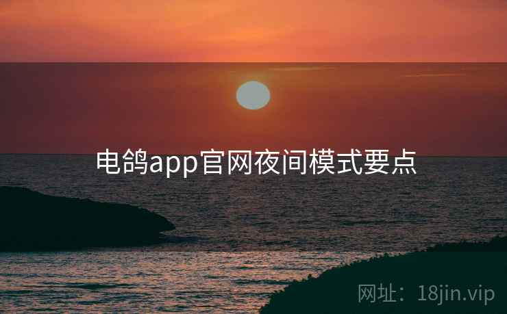电鸽app官网夜间模式要点 电鸽app官网夜间模式要点