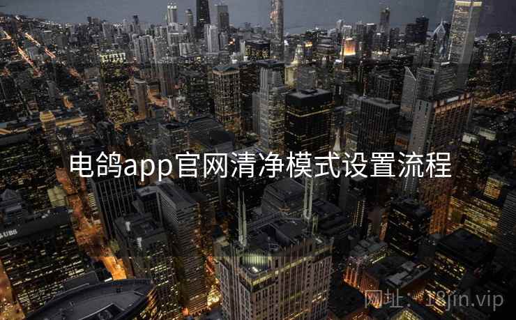 电鸽app官网清净模式设置流程 电鸽app官网清净模式设置流程