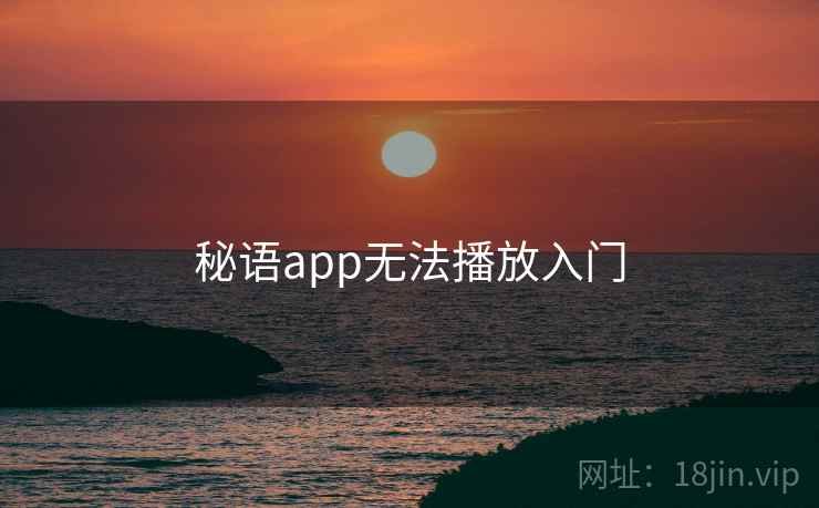 秘语app无法播放入门 秘语app无法播放入门