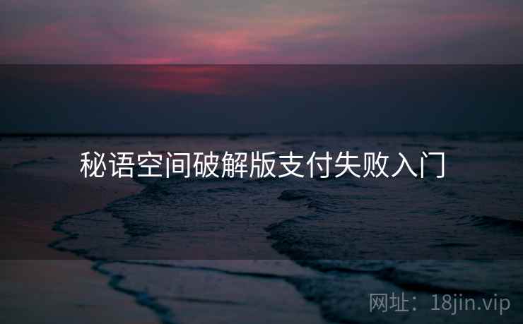 秘语空间破解版支付失败入门